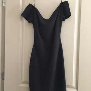 GIANNI BINI black small midi dress